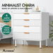 ALFORDSON 4 Chest of Drawers Modern Storage Cabinet Dresser Tallboy White. Available at Crazy Sales for $189.95