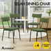 ALFORDSON 4x Dining Chairs Accent Kitchen Lounge Curved Backrest Corduroy Green. Available at Crazy Sales for $289.95