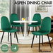 ALFORDSON 4x Dining Chairs Kitchen Lounge Diamond Stitch Retro Velvet Green. Available at Crazy Sales for $199.95