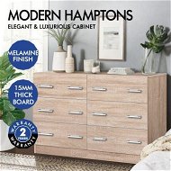 Detailed information about the product ALFORDSON 6 Chest of Drawers Hamptons Dresser Storage Cabinet Tallboy Wood