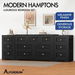 ALFORDSON 7 Chest of Drawers 2x Bedside Table Bedroom Storage Hamptons Black. Available at Crazy Sales for $579.95