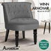 ALFORDSON Armchair Wooden Accent Chair Wingback Lounge Sofa Couch Fabric Seat. Available at Crazy Sales for $159.95