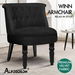 ALFORDSON Armchair Wooden Accent Chair Wingback Lounge Sofa Couch Velvet Seat Black. Available at Crazy Sales for $159.95