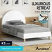 ALFORDSON Bed Frame King Single Mattress Base Platform Leather White CALLA. Available at Crazy Sales for $229.95