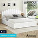 ALFORDSON Bed Frame King Size Gas Lift Storage Base Wooden White MILTON. Available at Crazy Sales for $549.95