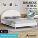 ALFORDSON Bed Frame King Size Mattress Base Platform White Boucle CALLA. Available at Crazy Sales for $349.95