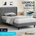 ALFORDSON Bed Frame Queen Gas Lift Storage Adjustable Headboard White LURIA. Available at Crazy Sales for $199.95