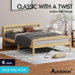 ALFORDSON Bed Frame Wooden King Size Mattress Base Platform Timber Oak DUBEM. Available at Crazy Sales for $259.95