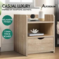 Detailed information about the product ALFORDSON Bedside Table Nightstand 1 Drawer Wood