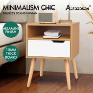 Detailed information about the product ALFORDSON Bedside Table Nightstand Side Storage Cabinet Scandinavian White