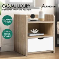 Detailed information about the product ALFORDSON Bedside Table Nightstand Storage 1 Drawer Oak