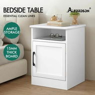 Detailed information about the product ALFORDSON Bedside Table Storage Cabinet Side End Nightstand White