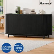 Detailed information about the product ALFORDSON Buffet Sideboard Cupboard Cabinet Storage Pantry Kitchen 3 Doors Black