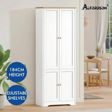 ALFORDSON Buffet Sideboard Cupboard Storage Cabinet Kitchen Hallway Doors White