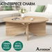 ALFORDSON Coffee Table Modern Round Table X-shape Wooden Legs Living Room Wood. Available at Crazy Sales for $109.95