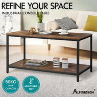 Detailed information about the product ALFORDSON Coffee Table Side Table Industrial Storage Rack 2-Tier Shelf