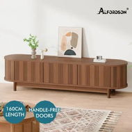 Detailed information about the product ALFORDSON Entertainment Unit TV Cabinet Stand 160cm Storage Shelf Walnut Wooden