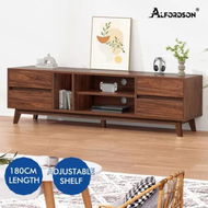 Detailed information about the product ALFORDSON Entertainment Unit TV Cabinet Stand 180cm Drawer Shelf Walnut