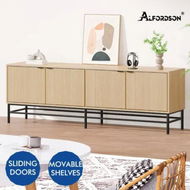 Detailed information about the product ALFORDSON Entertainment Unit TV Cabinet Stand 180cm Storage Doors 4 Tiers Shelf