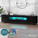 ALFORDSON Entertainment Unit TV Cabinet Stand LED 180cm Black. Available at Crazy Sales for $269.95