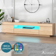 Detailed information about the product ALFORDSON Entertainment Unit TV Cabinet Stand LED 180cm Oak