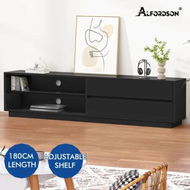 Detailed information about the product ALFORDSON Entertainment Unit TV Cabinet Stand Storage Drawer 180cm Black