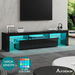 ALFORDSON Entertainment Unit TV Stand LED Light 160cm Black. Available at Crazy Sales for $259.95