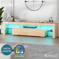 Detailed information about the product ALFORDSON Entertainment Unit TV Stand LED Light 160cm Oak