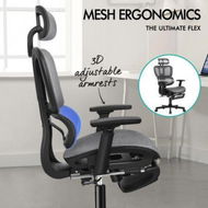 Detailed information about the product ALFORDSON Ergonomic Office Chair Mesh Executive Seat Work Computer Gaming Grey