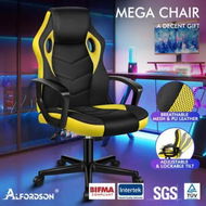 Detailed information about the product ALFORDSON Gaming Chair Office Executive Yellow