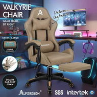 Detailed information about the product ALFORDSON Gaming Office Chair Massage Computer Footrest Seat Leathaire Khaki