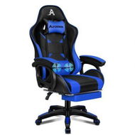 Detailed information about the product ALFORDSON Gaming Office Chair Massage Racing Computer Seat Footrest Leather Blue