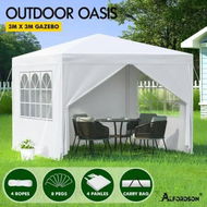 Detailed information about the product ALFORDSON Gazebo 3x3 Outdoor Wedding Party Tent Camping Portable Side Wall White