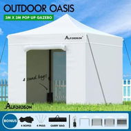 Detailed information about the product ALFORDSON Gazebo 3x3 Pop Up Marquee White