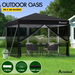 ALFORDSON Gazebo 3x3m Pop Up Marquee Outdoor Tent Party Camping Mesh Wall Black. Available at Crazy Sales for $139.95