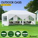 ALFORDSON Gazebo 3x6m Outdoor Wedding Party Tent Camping PE Portable White with Walls. Available at Crazy Sales for $139.95