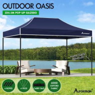 Detailed information about the product ALFORDSON Gazebo 4.5x3m Pop Up Marquee 600D Oxford Folding Outdoor Tent Navy