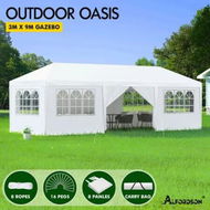 Detailed information about the product ALFORDSON Gazebo Marquee 3x9 Outdoor Party Tent Camping Portable Side Wall White