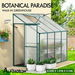 ALFORDSON Greenhouse Aluminium Polycarbonate Garden Storage Shed 2.52x1.27x2.13M. Available at Crazy Sales for $369.95