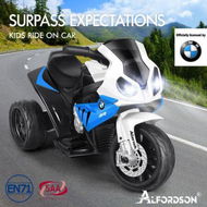 Detailed information about the product ALFORDSON Kids Ride On Motorbike Car Motorcycle BMW Licensed Electric Toys Blue