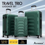 Detailed information about the product ALFORDSON Luggage 3PCS Set Suitcase Trolley TSA Carry on Hard Case Green