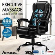 Detailed information about the product ALFORDSON Massage Office Chair Executive Gaming Racing PU Leather Work Seat