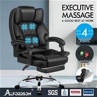 Detailed information about the product ALFORDSON Massage Office Chair Executive Recliner Gaming Computer Seat Leather