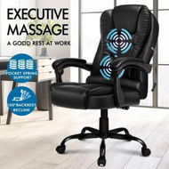 Detailed information about the product ALFORDSON Massage Office Chair Executive Recliner Gaming Racing Seat PU Leather