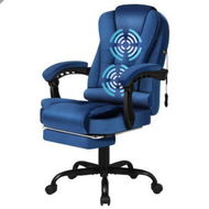 Detailed information about the product ALFORDSON Massage Office Chair Velvet Footrest Executive Gaming Racing Seat