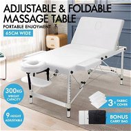 Detailed information about the product ALFORDSON Massage Table 3 Fold 65cm Foldable Portable Aluminium Lift Up Bed Desk White