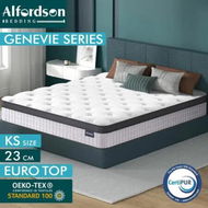 Detailed information about the product ALFORDSON Mattress 23CM King Single Bed Euro Top Spring Foam Bedding Medium Firm