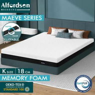 Detailed information about the product ALFORDSON Mattress Gel Memory Foam King Bed Reversible Dual-use Soft & Firm