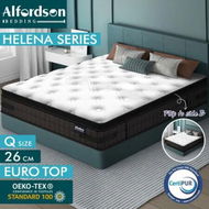 Detailed information about the product ALFORDSON Mattress Queen Bonnell Spring 26cm Medium Firm Euro Top Double-Sided