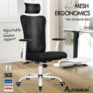 Detailed information about the product ALFORDSON Mesh Office Chair Ergonomic Executive Seat Black White